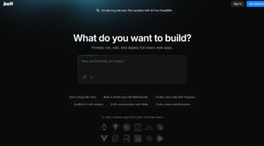 【AIフルスタック開発ツール徹底解説】bolt.newとは？【実体験レビュー】